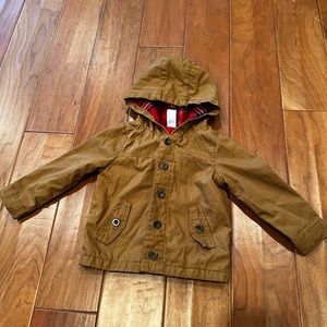 Carters Camel Jacket- With Plaid Lining